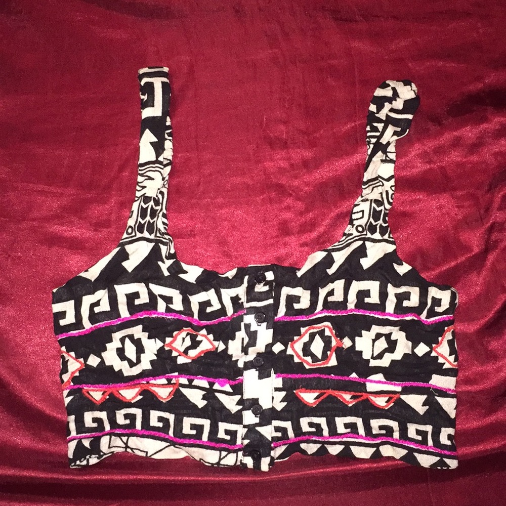Aztec crop top